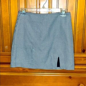 Grey and black mini skirt